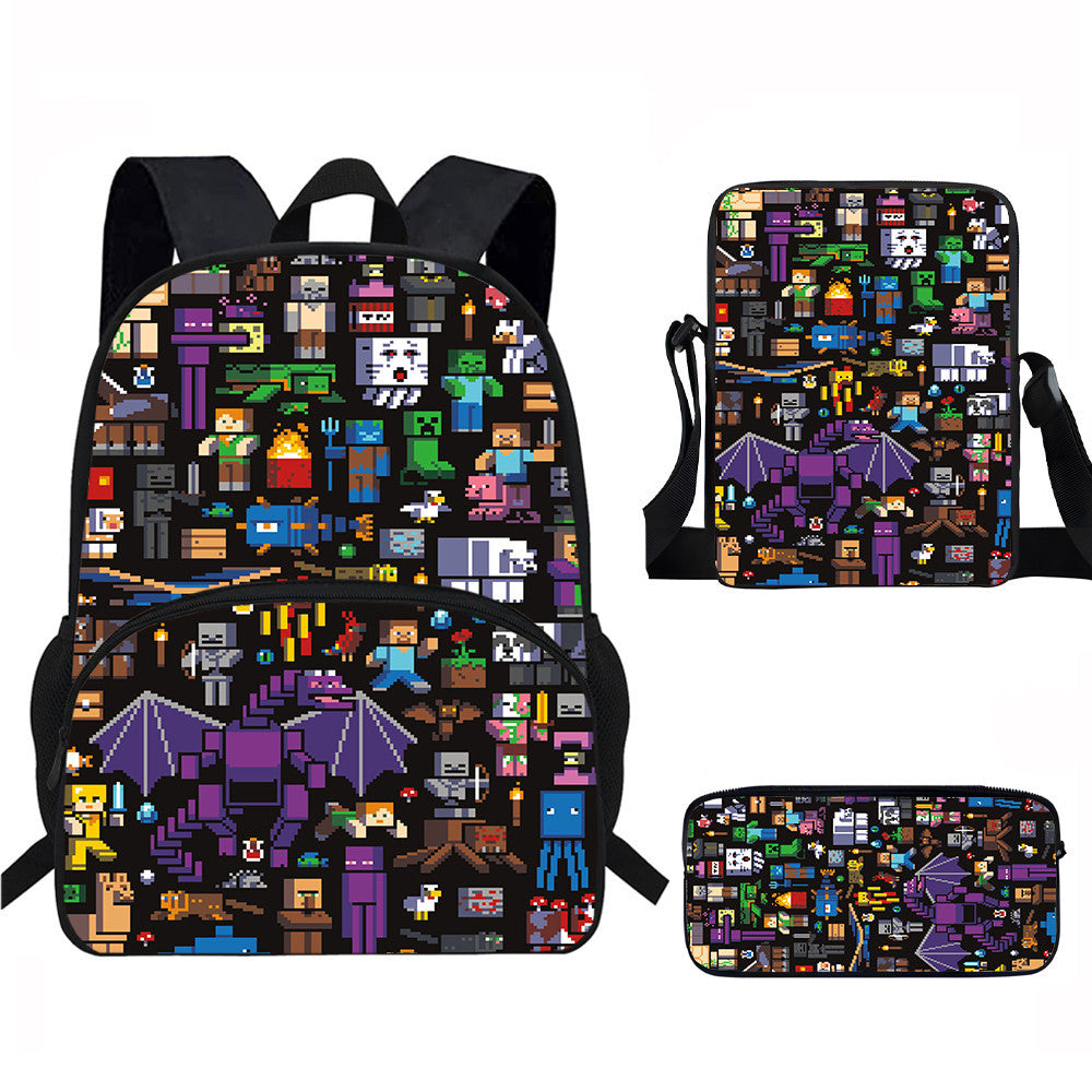 Minecraft Backpack Set