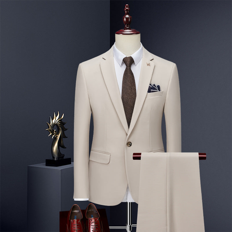 Premium Slim-Fit Three-Piece Formal Suit