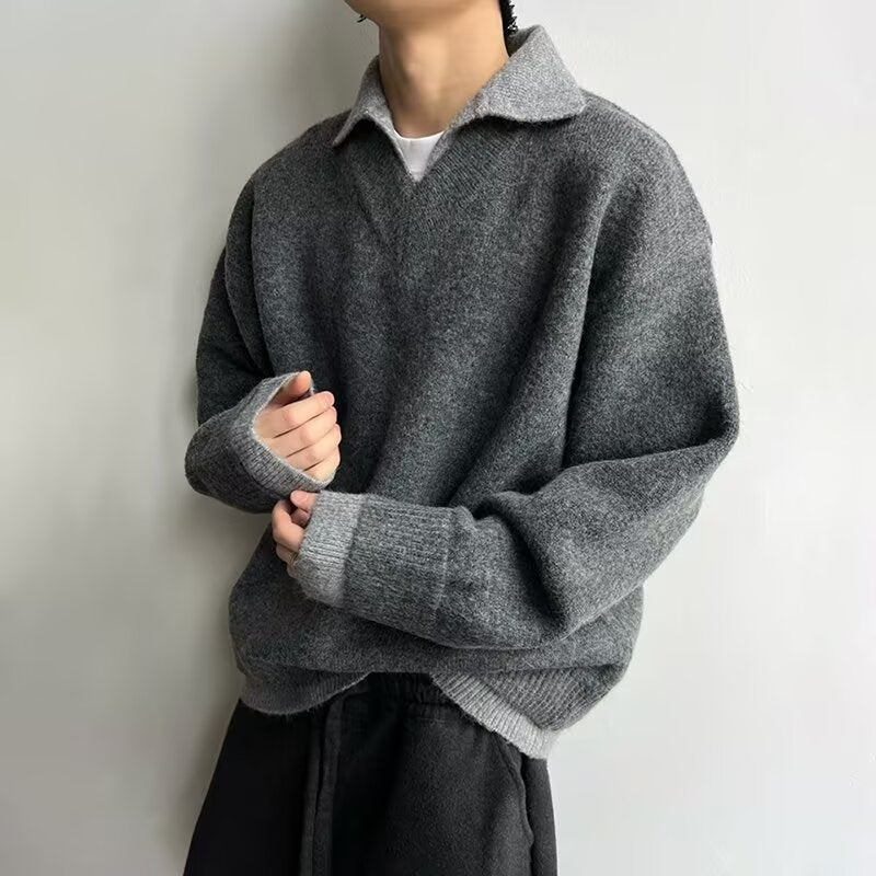 Knit Polo Sweater
