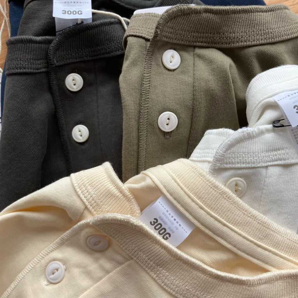 Heavyweight Henley Long Sleeve