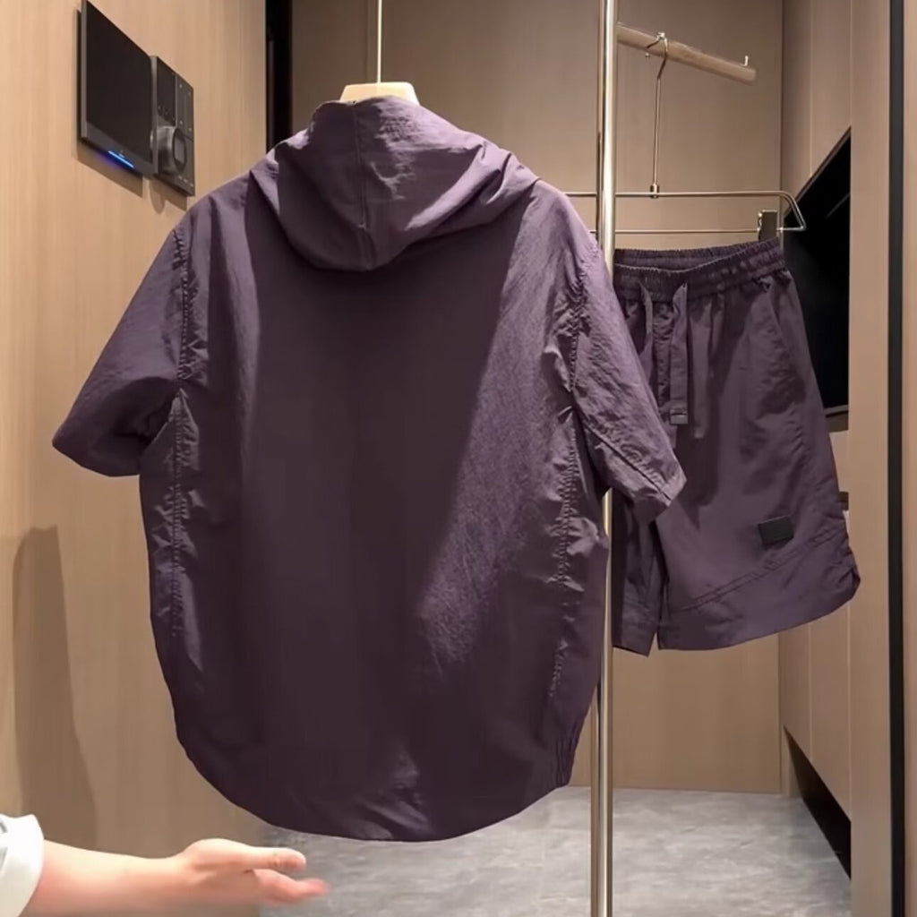 Windbreaker Hoodie and Shorts