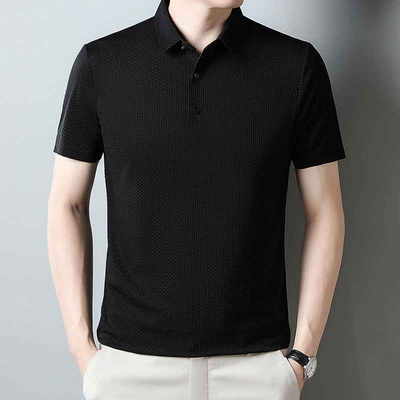 Textured Knit Polo