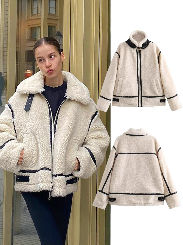 Women's Shearling-Style Jacket