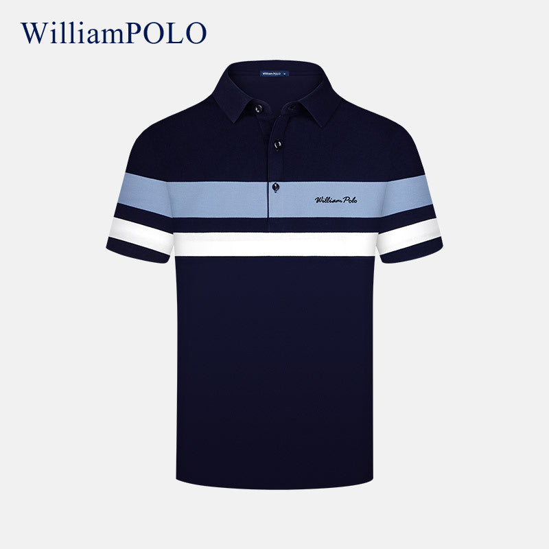Men's Striped Polo Shirt