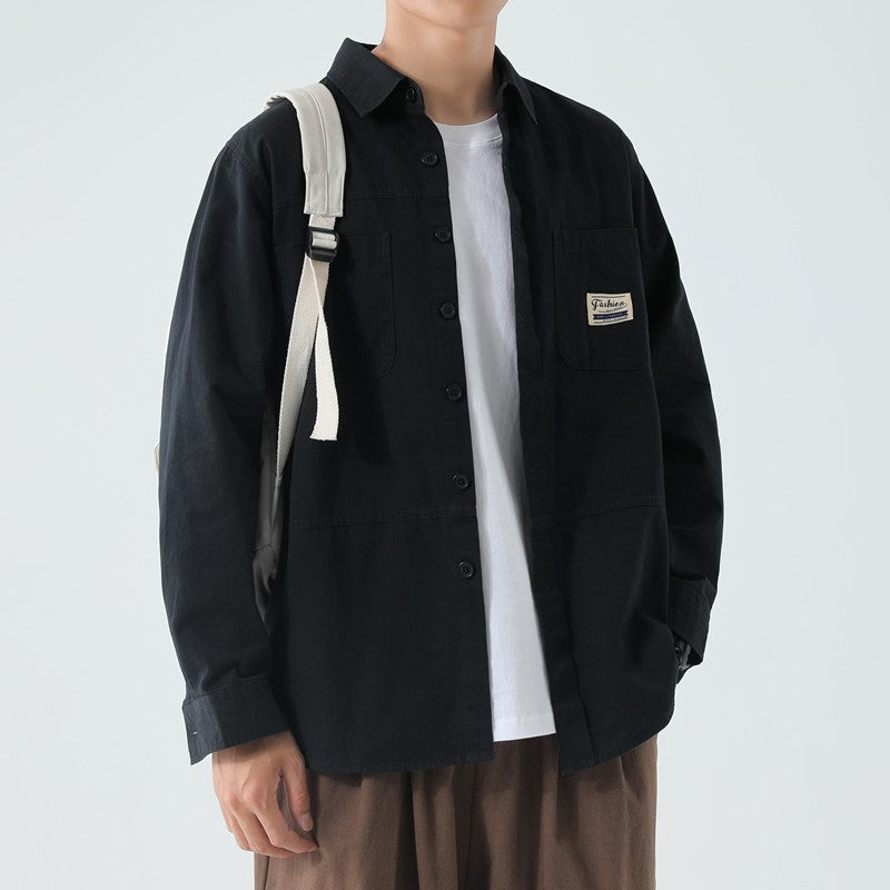 Men's Pure Cotton Utility Shirt Jacket