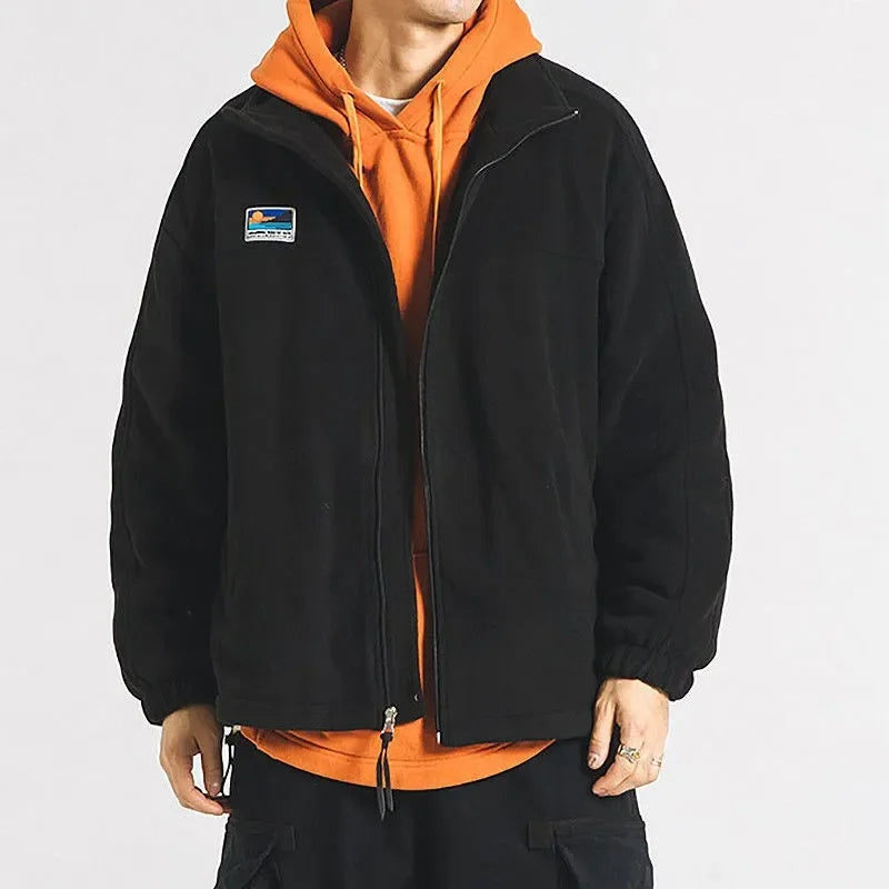 Fleece Stand-Collar Jacket