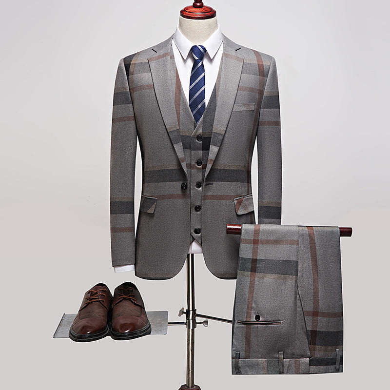 Groom's Studio Three-Piece Suit