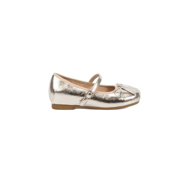 Bow Leather Mary Janes