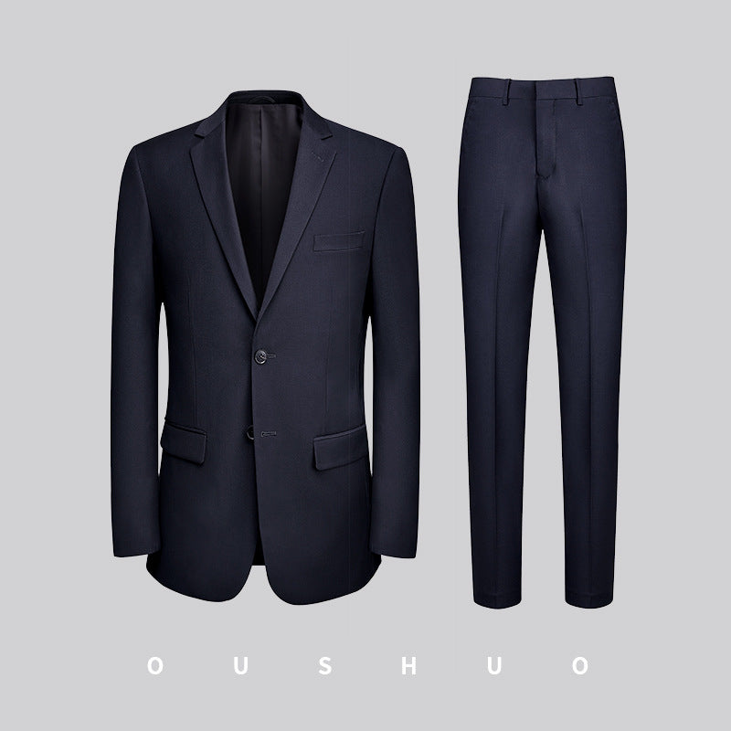 Modern fit suit with optional vest
