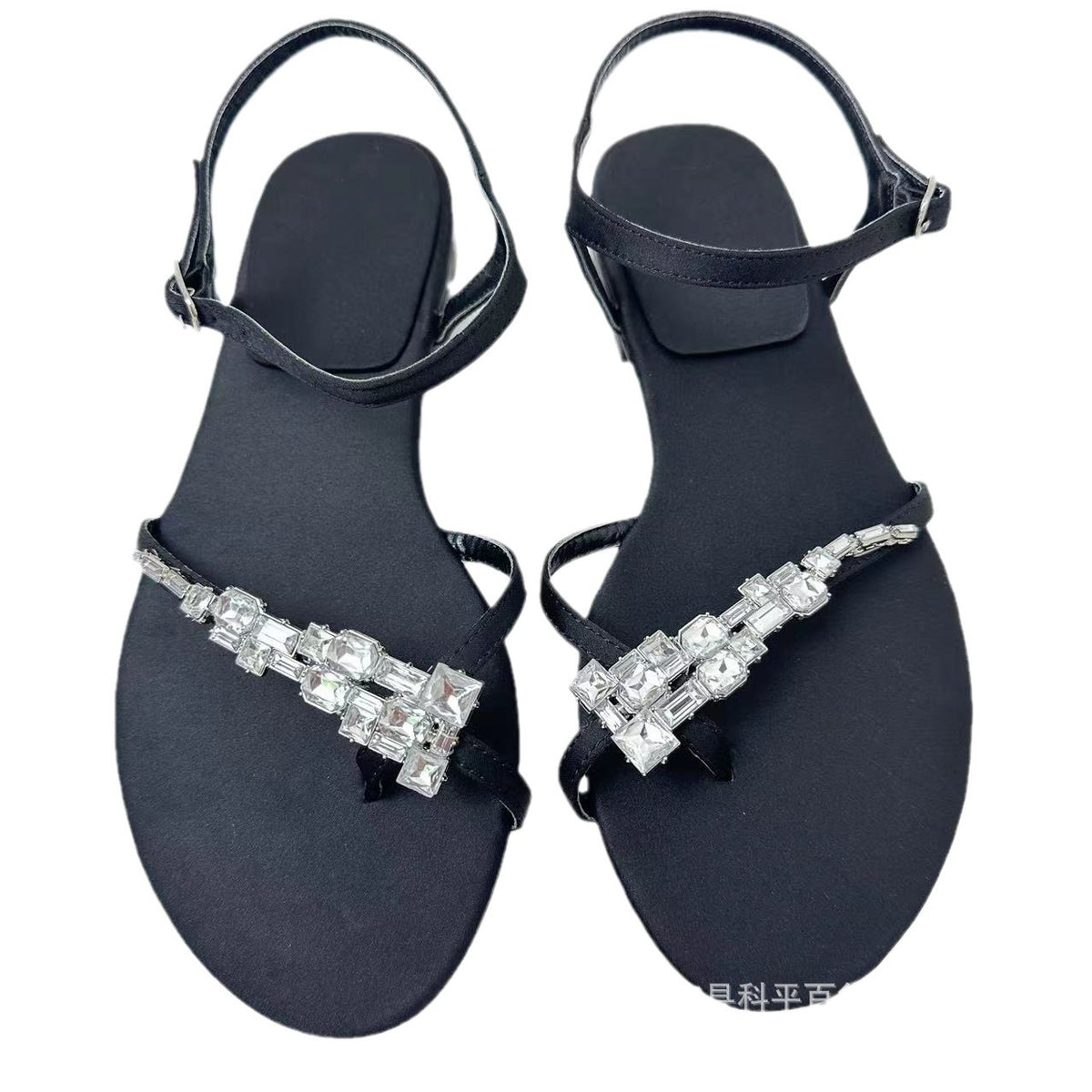 Rhinestone Thong Sandals – product view