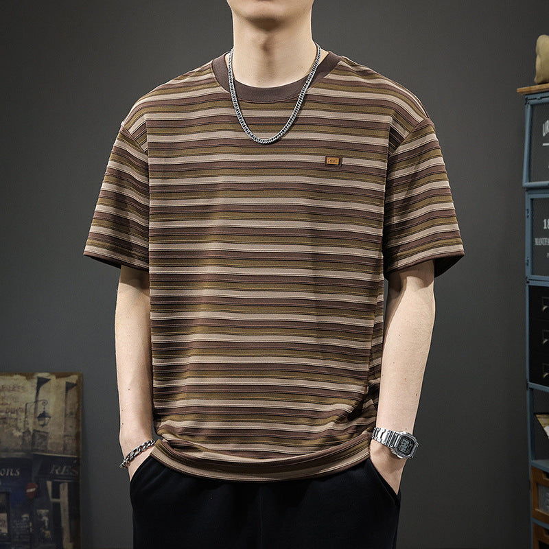 Striped Crew Neck T-Shirt