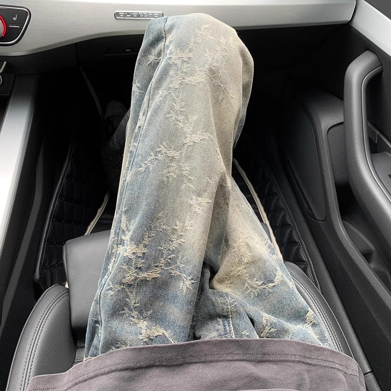 Vibe Jacquard Denim Trousers