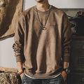 Retro Premium Suede Sweatshirt
