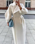 Elegant Double Breasted Long Coat