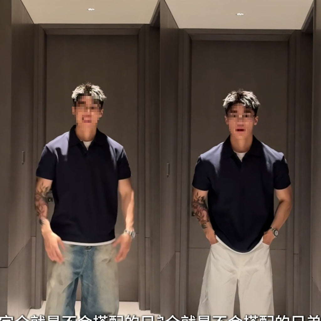 Relaxed Fit Polo Tee