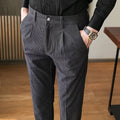 Pleated Corduroy Trousers
