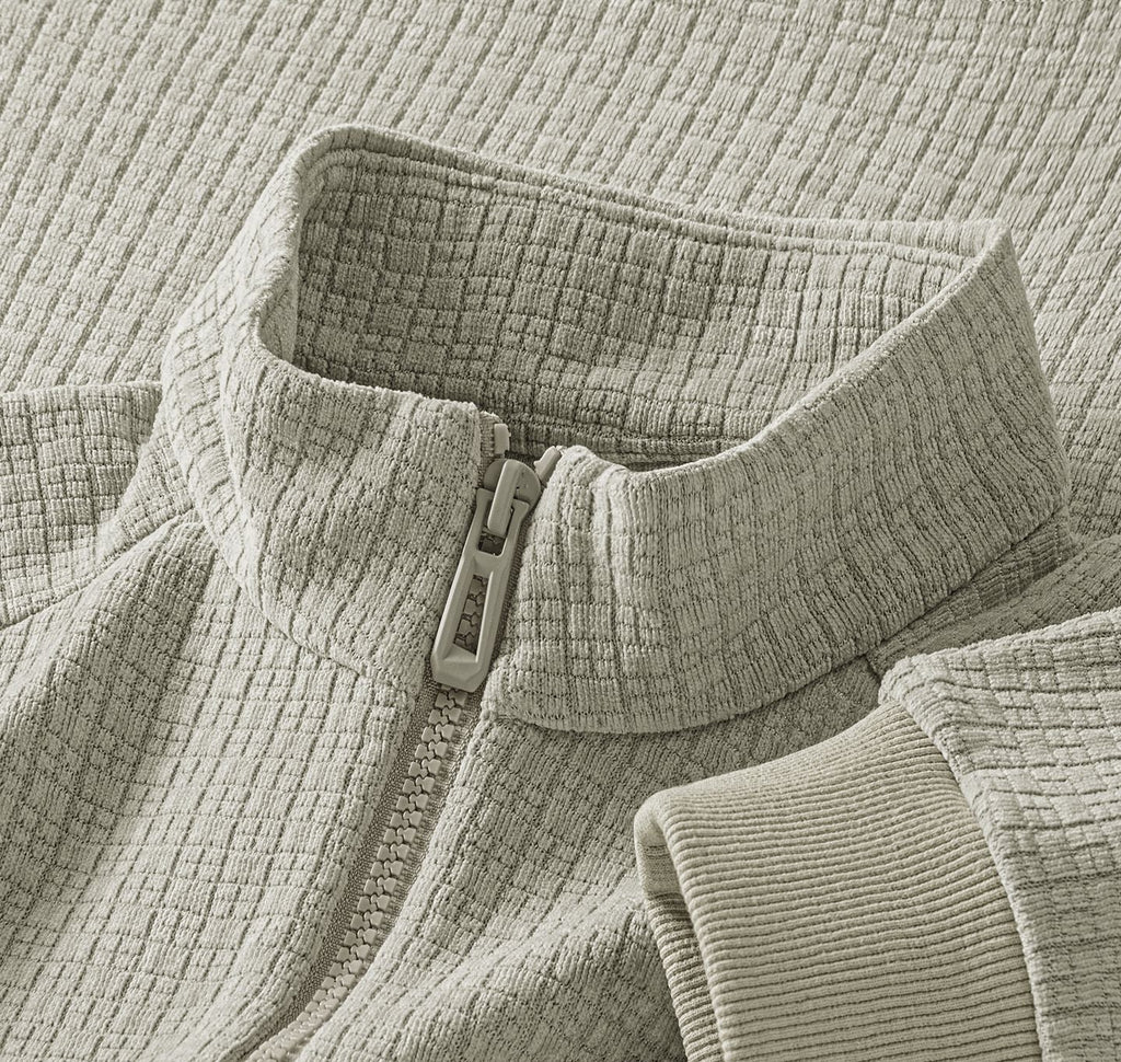 High Texture Quarter Zip Pullover