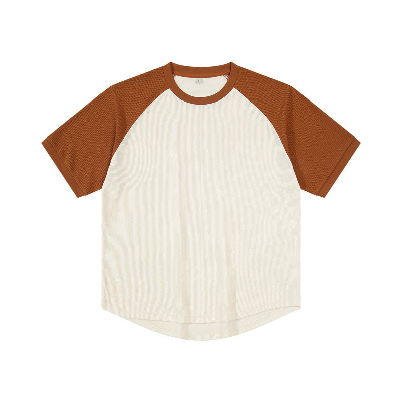 Textured Waffle Raglan Tee