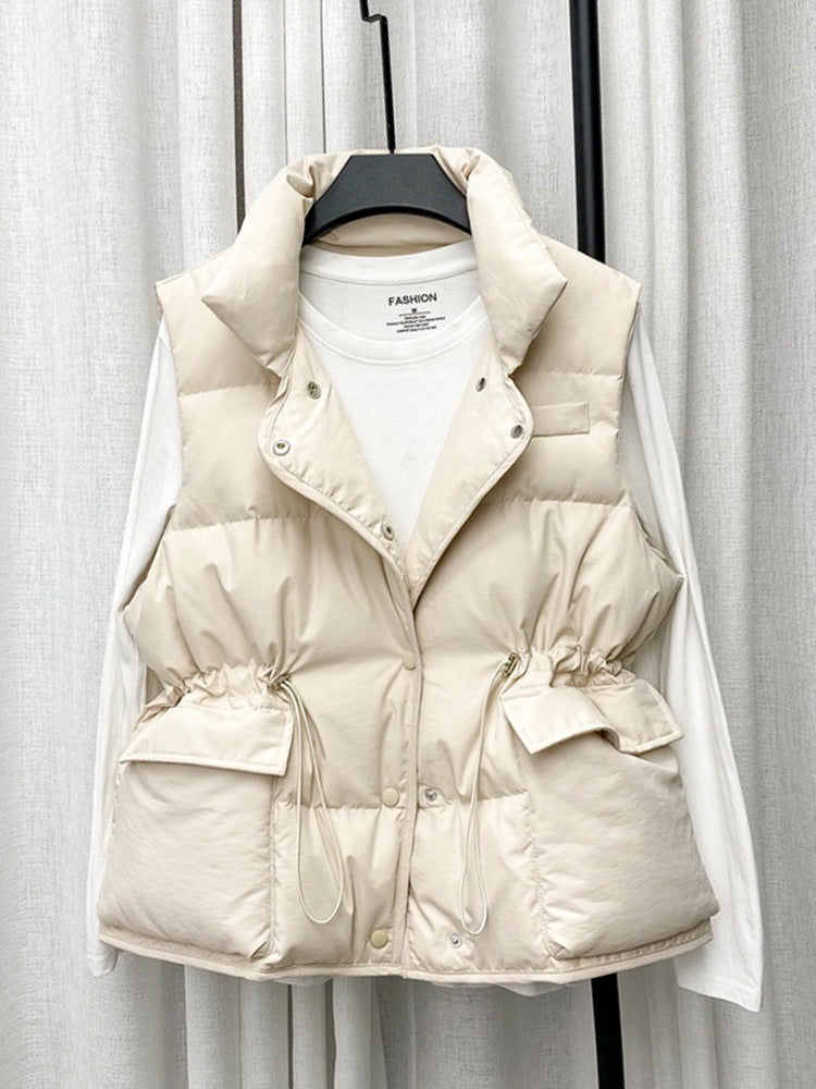 Padded Drawstring Vest