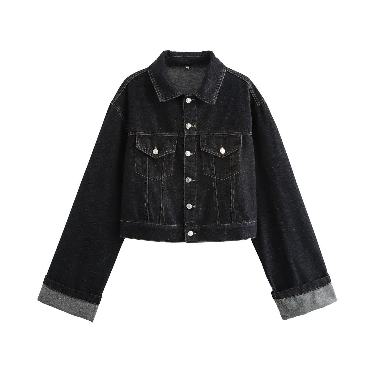 Women's Rolled-Cuff Denim Jacket