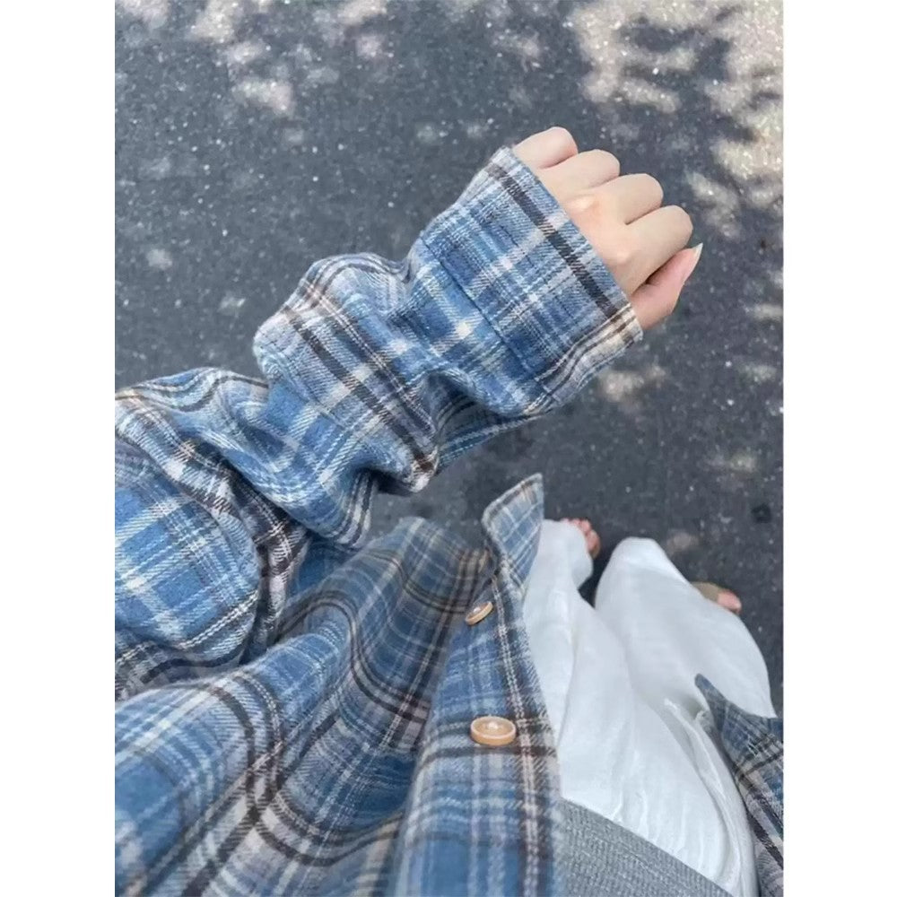 Vintage Plaid Flannel Jacket