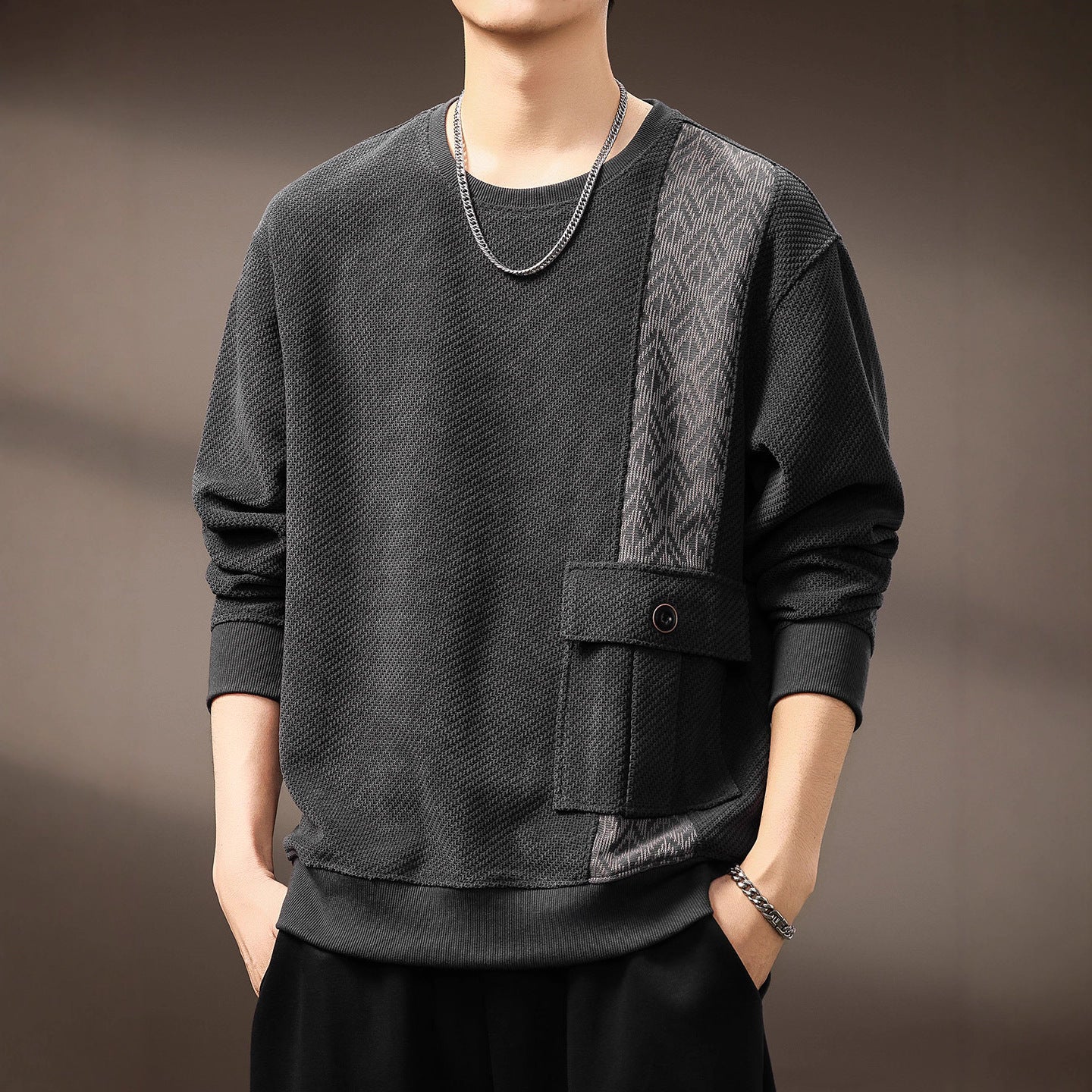 Urban Utility Textured Pullover