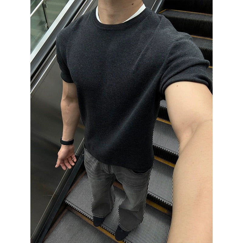 Textured Knit Muscle Tee