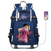 Messi pink back - big blue bag