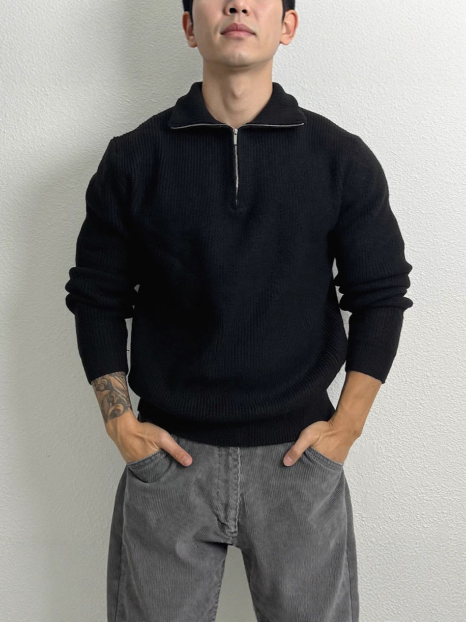 Half-Zip Knit Pullover