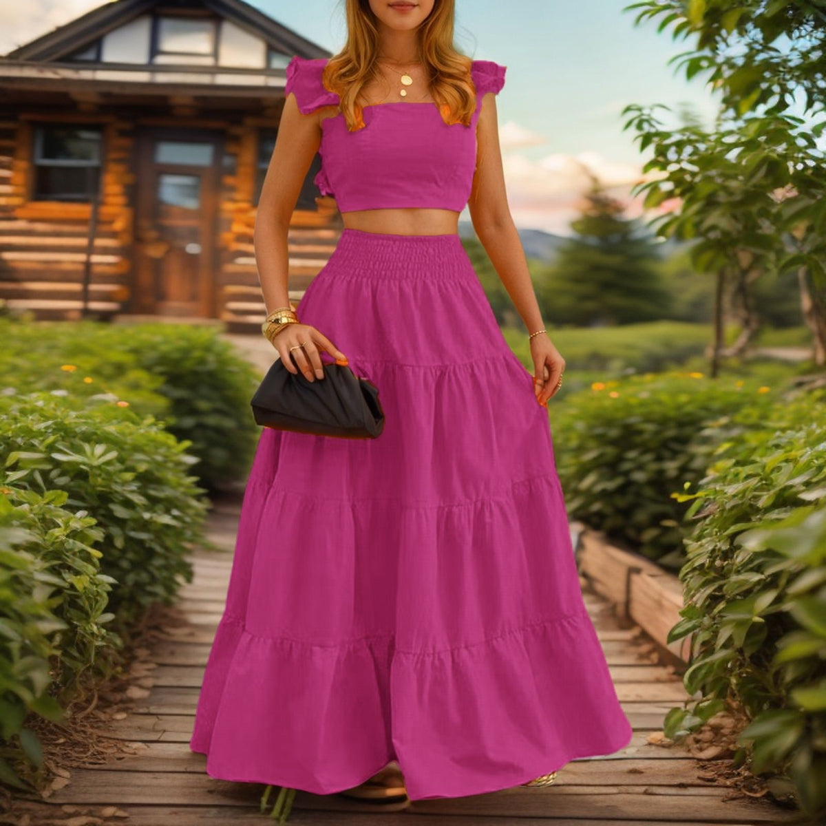 Two-Piece Swing Dress Set