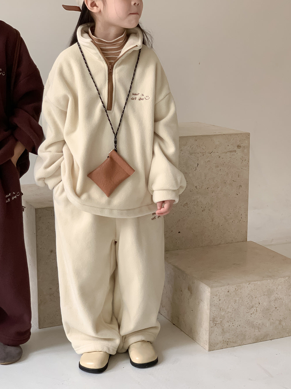 Kids' Zip Sweatshirt Two-Piece Set