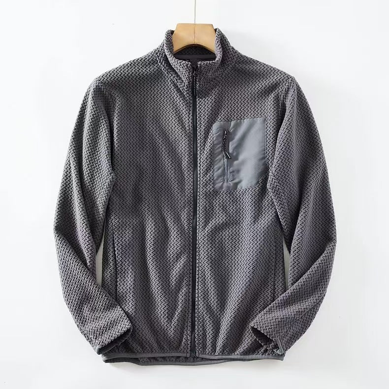 Comfort Zipper Fleece Cardigan