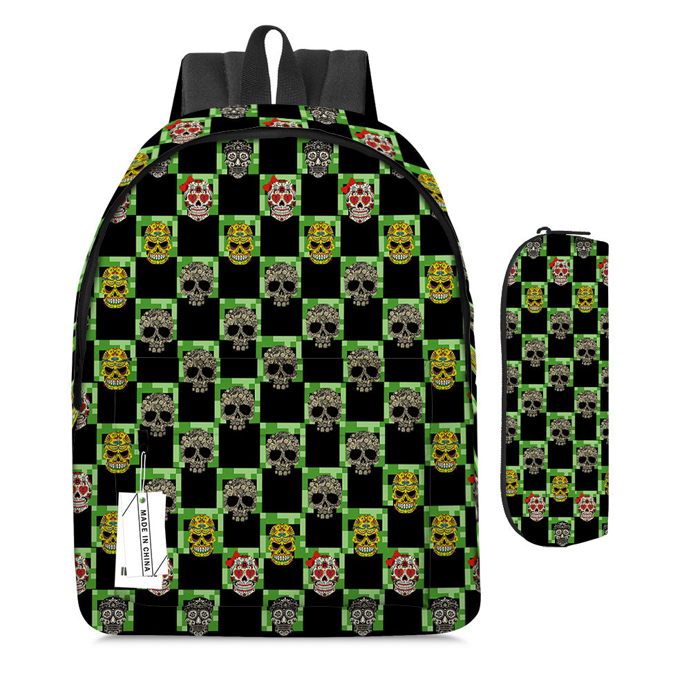Pixel Game Backpack Set