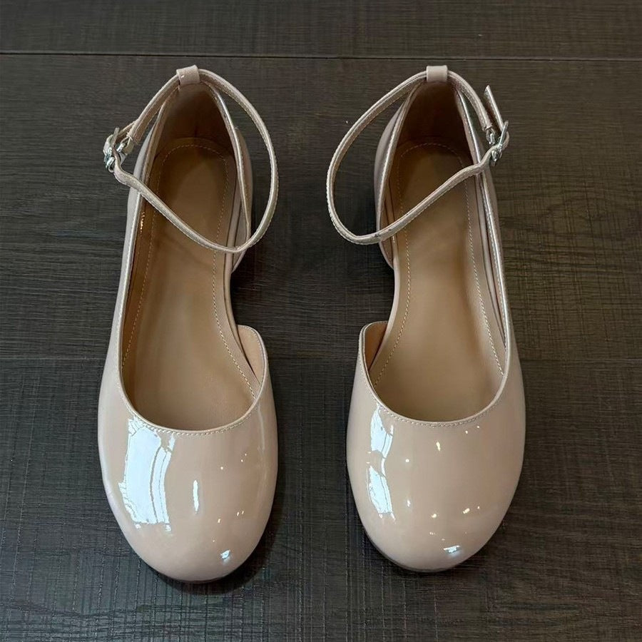 Leather Strap Mary Janes