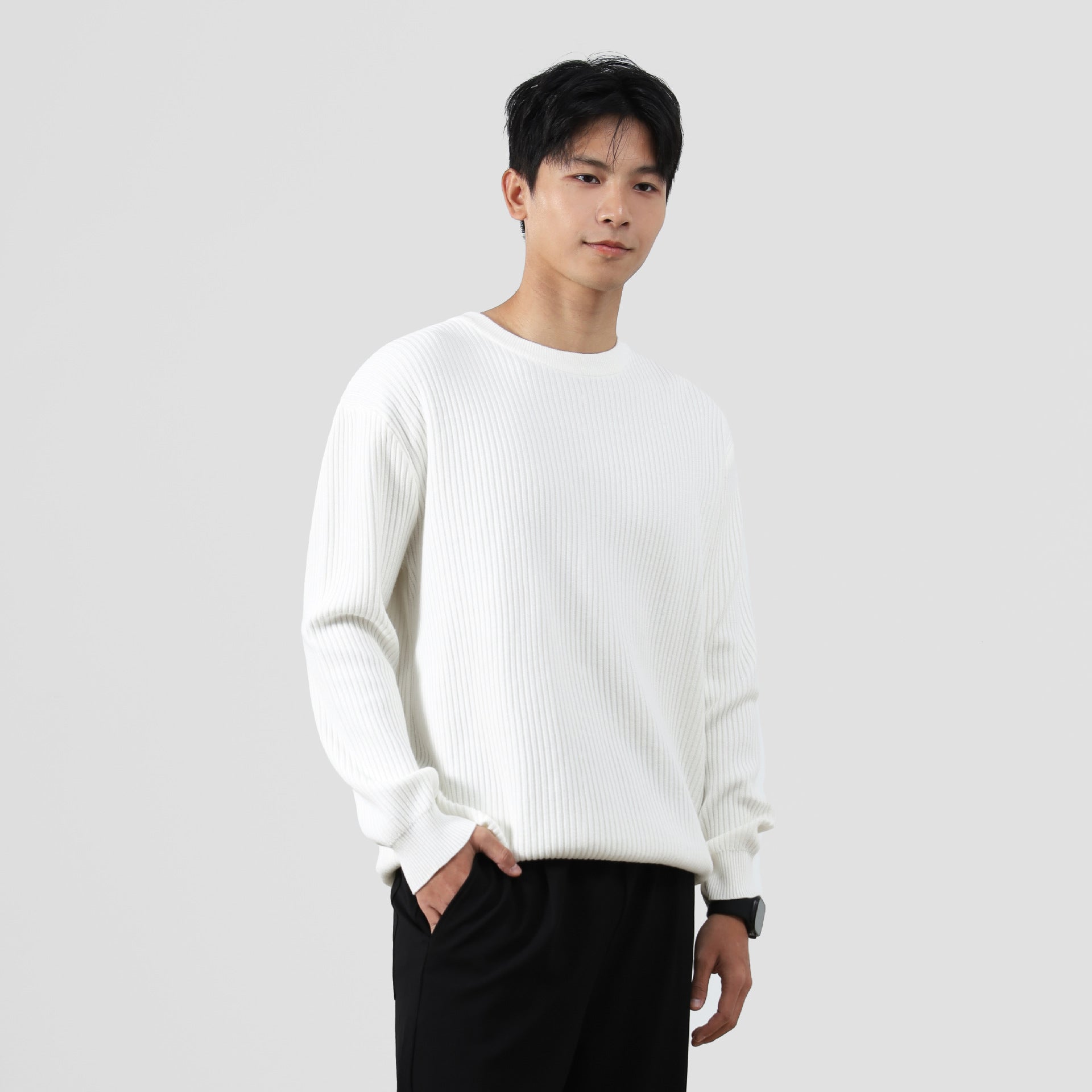 Classic Crewneck Knit Sweater