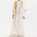 Embroidered Mesh Bisht Cloak