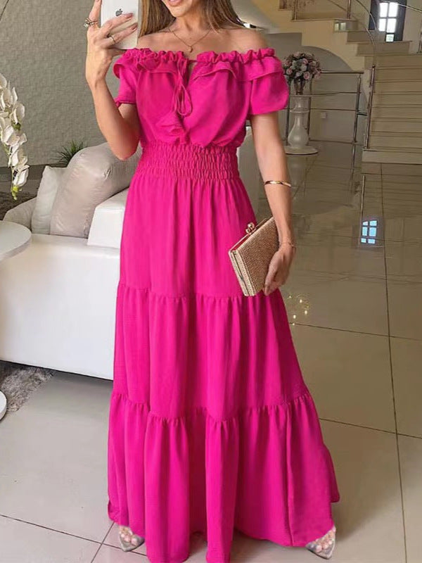 Puff Sleeve Bandeau Dress