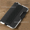 Silver metal + black microfiber leather + black silicone strap