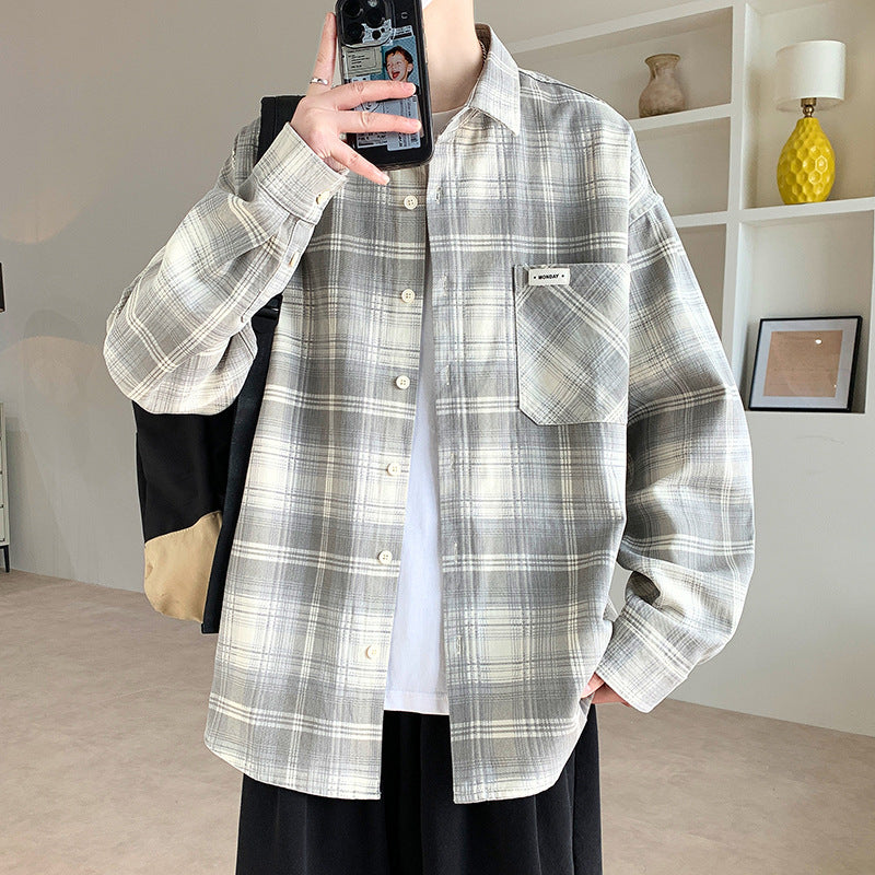 Oversized Plaid Casual Shirt
