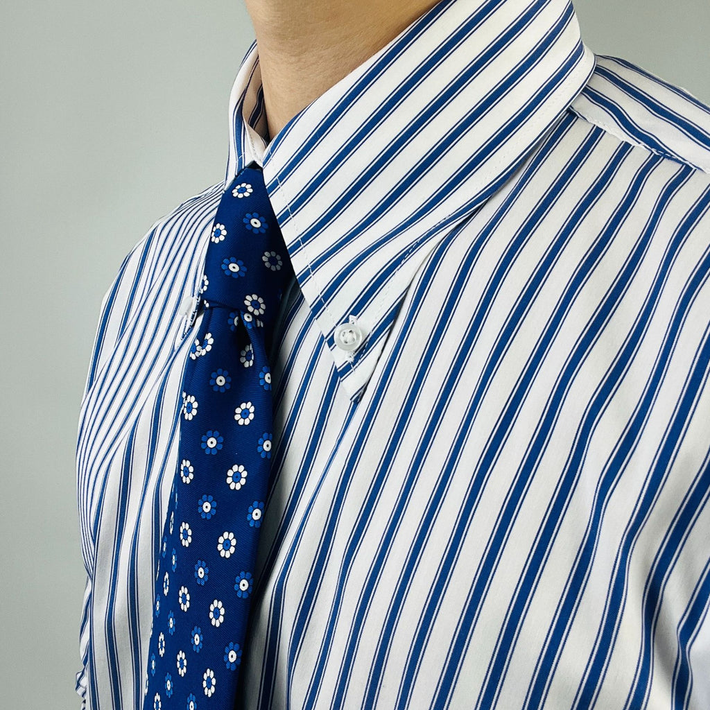 Classic Button-Down Striped Dress Shirt