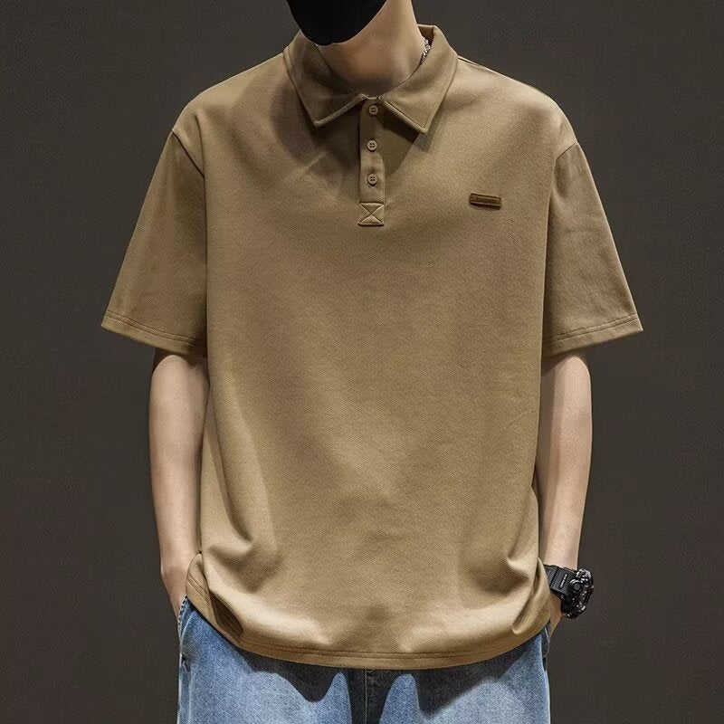 Japanese Polo Shirt: Short Sleeve Lapel