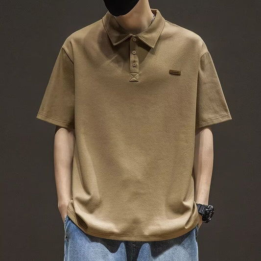 Japanese Polo Shirt: Short Sleeve Lapel