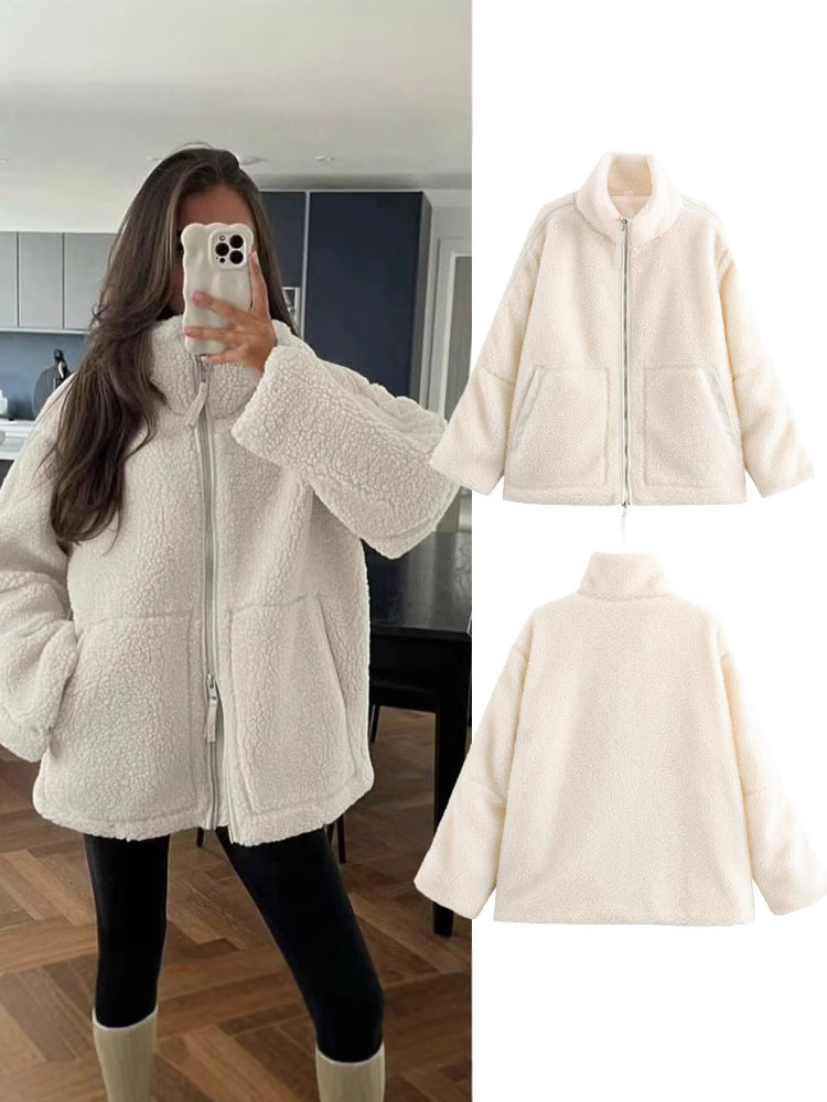 Women's Textured Zip-Up Jacket