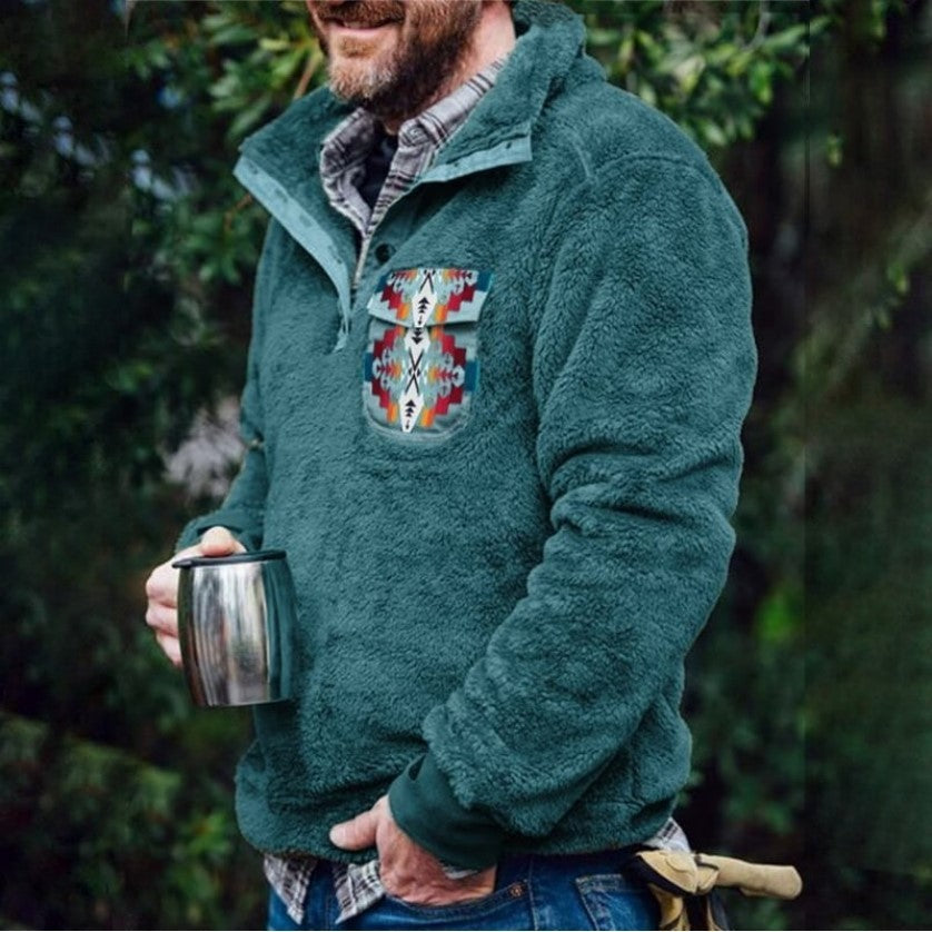 Southwestern Pattern Fleece Jacket