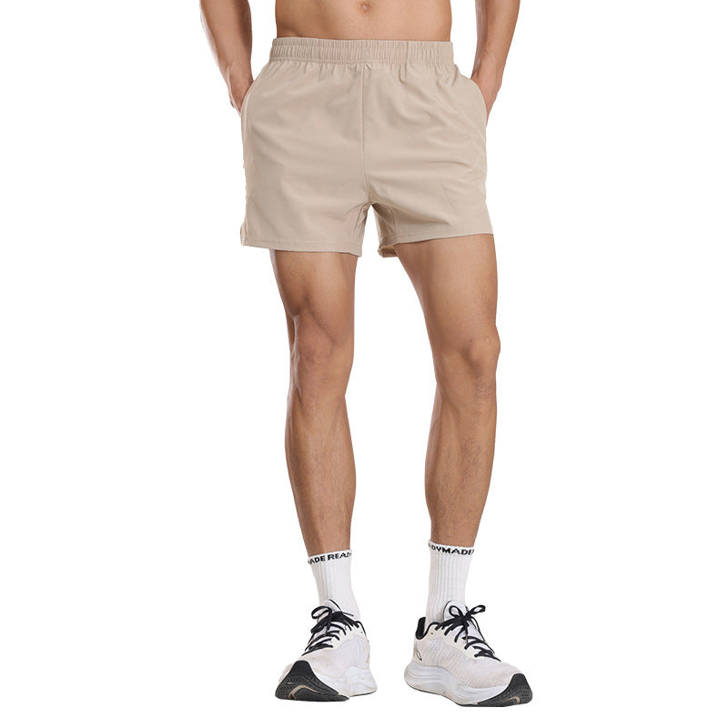 Waterproof Workout Shorts with Zipper Pocket