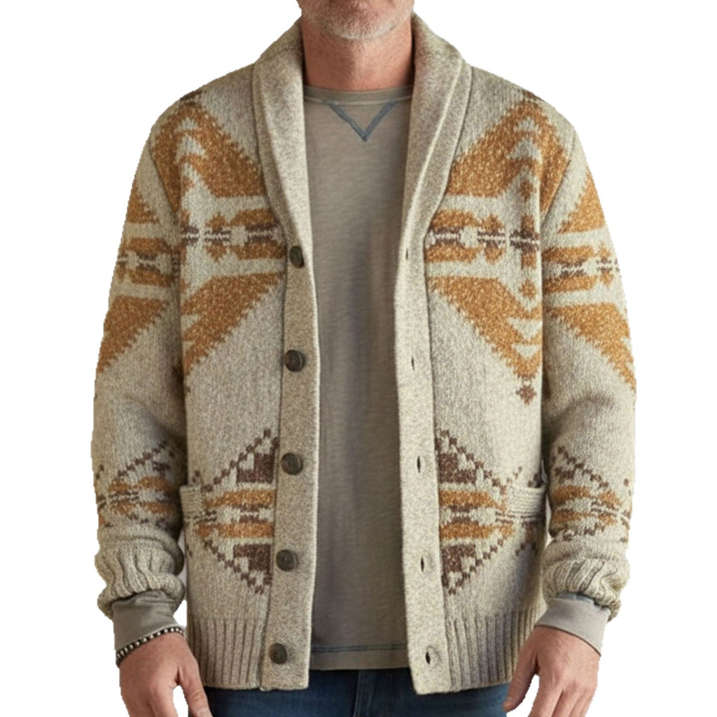 Men’s Southwestern Jacquard Cardigan