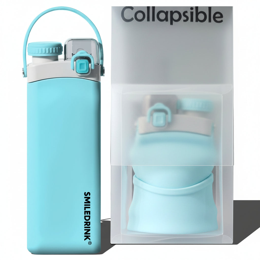 600ml Collapsible Silicone Water Bottle