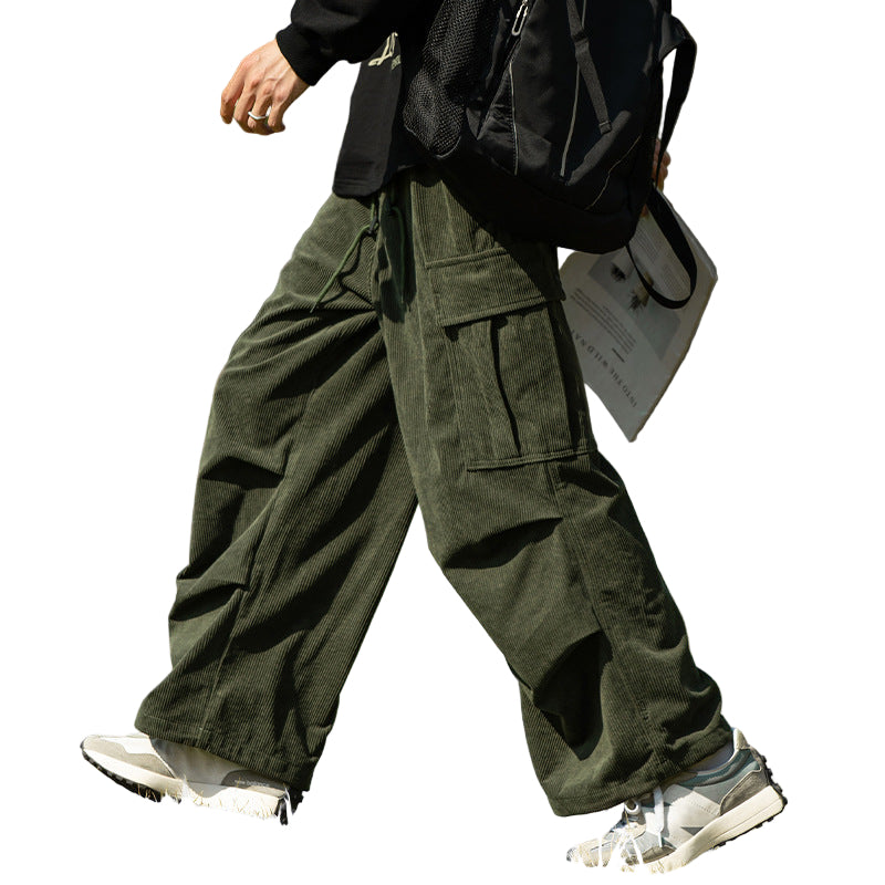 Corduroy Wide-Leg Trousers