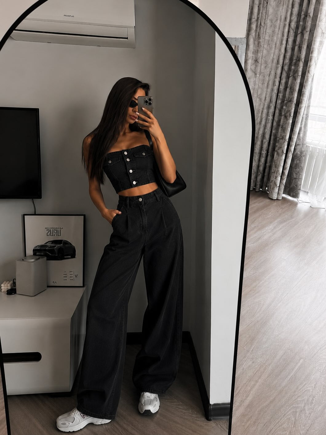 Denim Two Piece Set