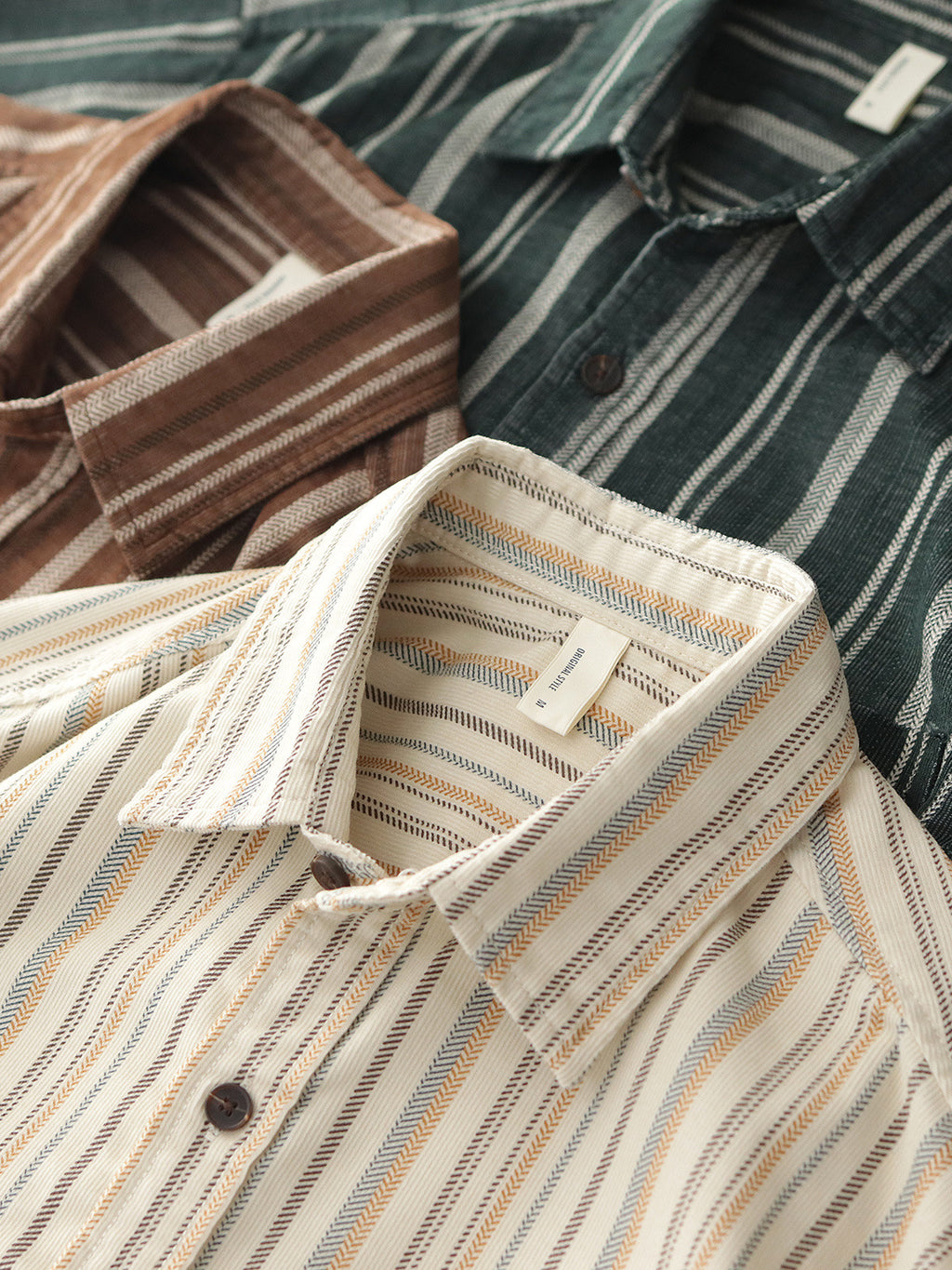 Retro Striped Corduroy Overshirt